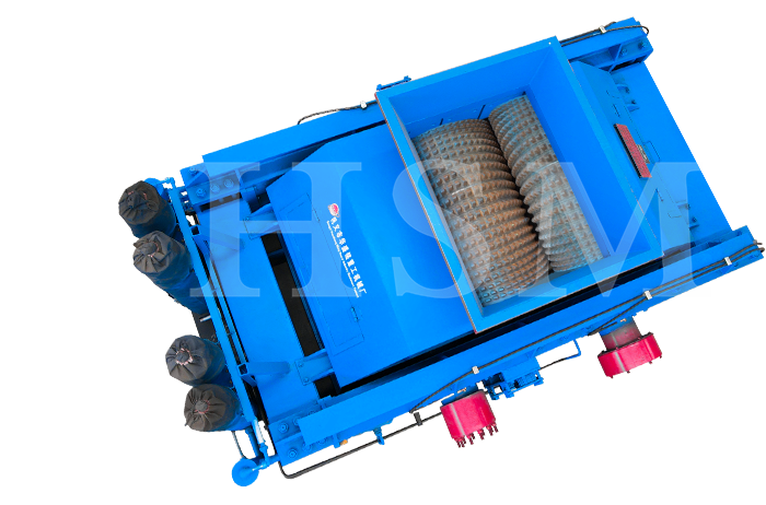 齒輥破碎機對輥破碎機、河卵石制砂機、石頭制砂機海報圖